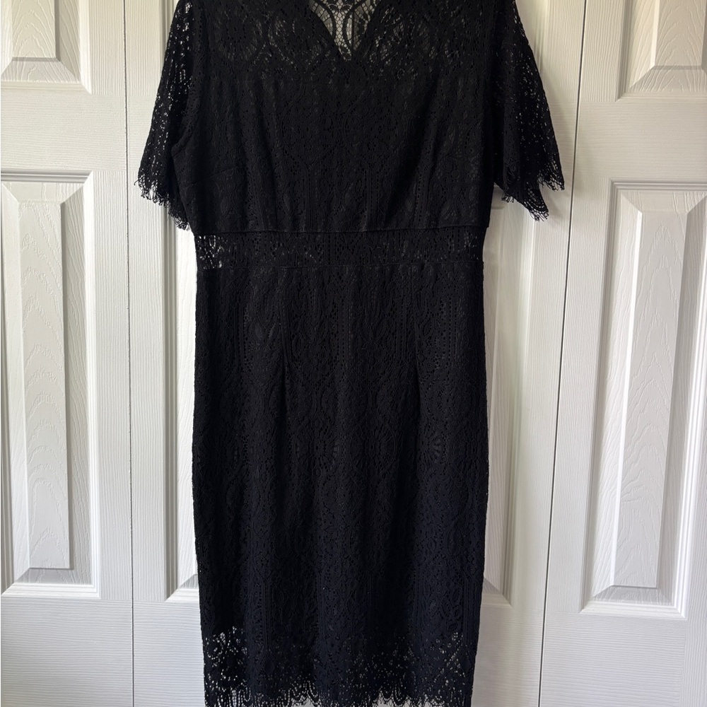 Elegant Black Lace Dress